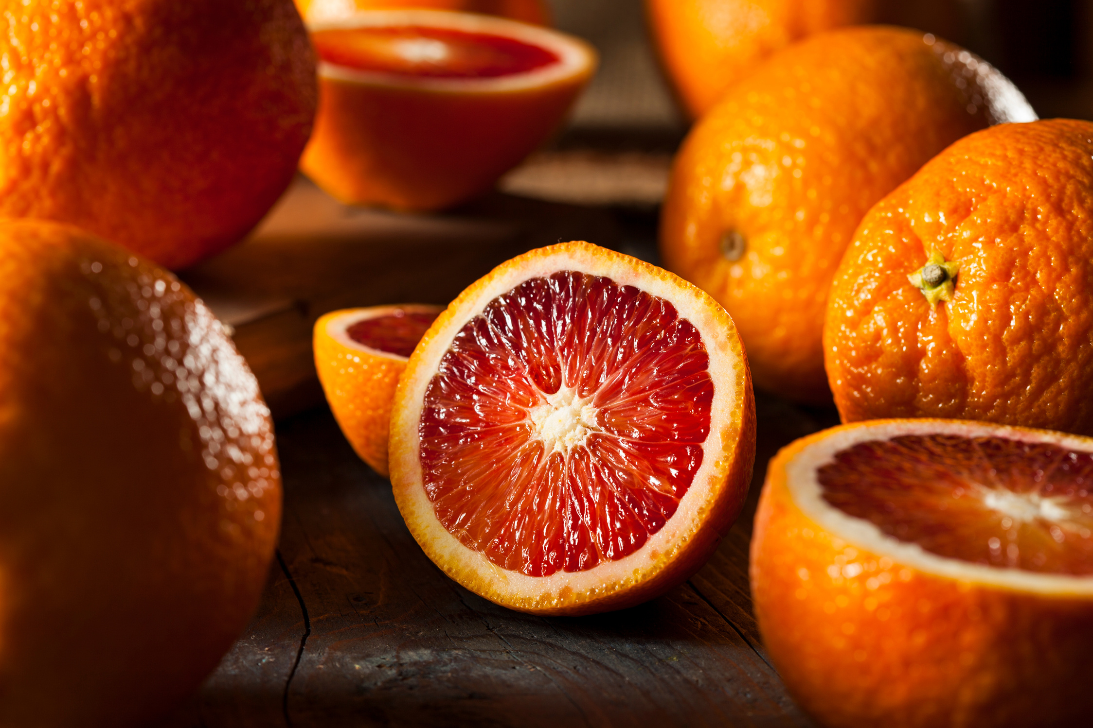 Organic Raw Red Blood Oranges